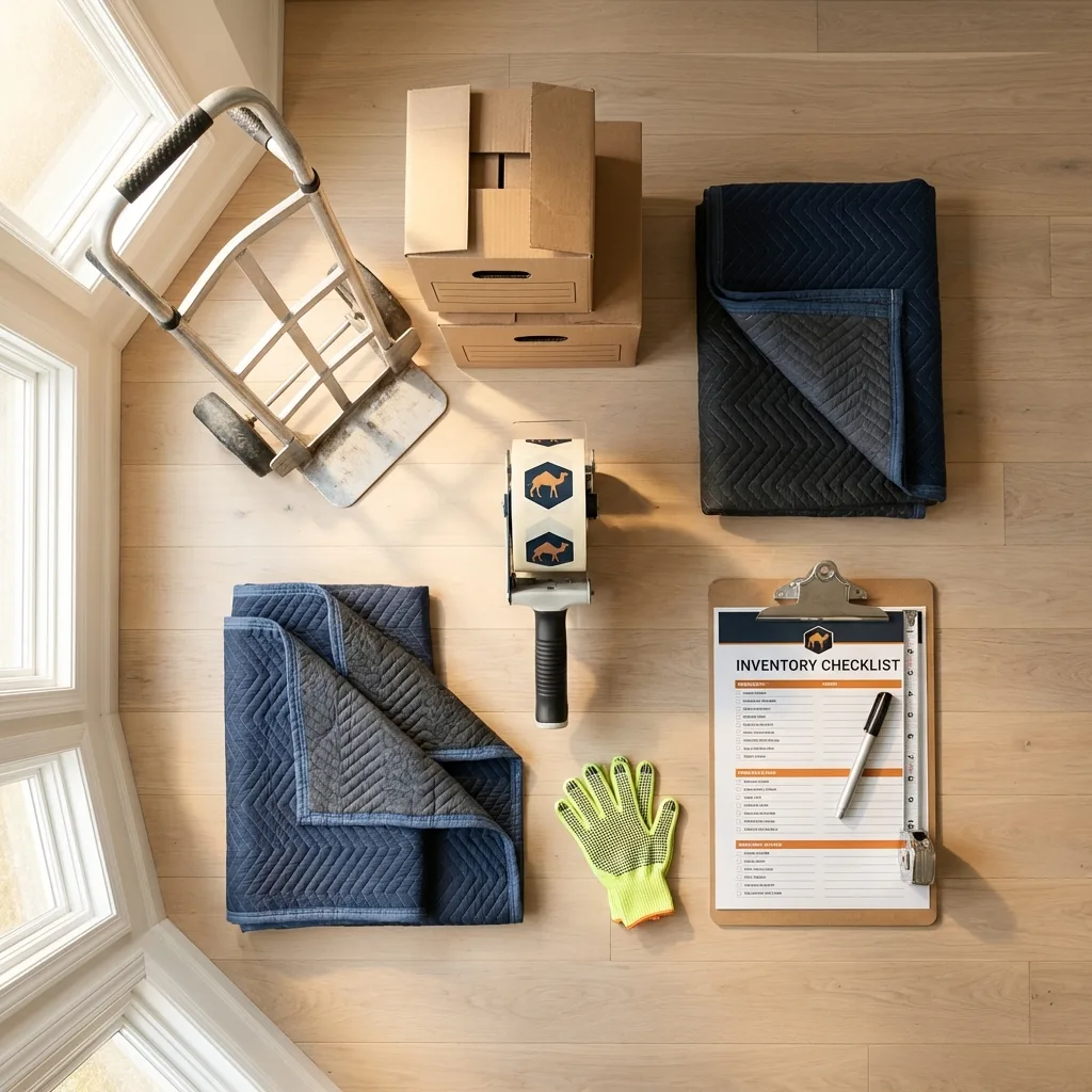 Professional moving supplies and packing materials layout for Glenn Dale residential relocations